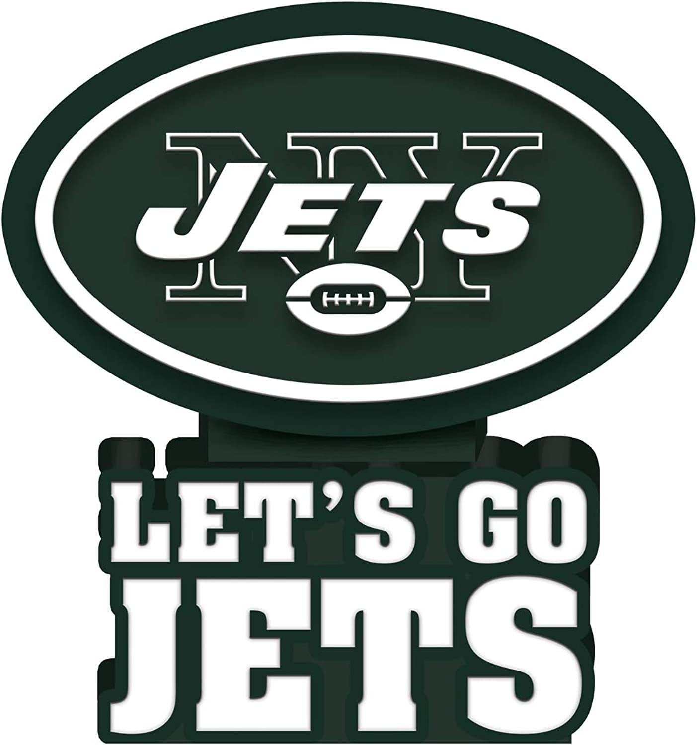 New York Jets 12 Inch Mascot Logo Garden Statue Resin Outdoor Decoration