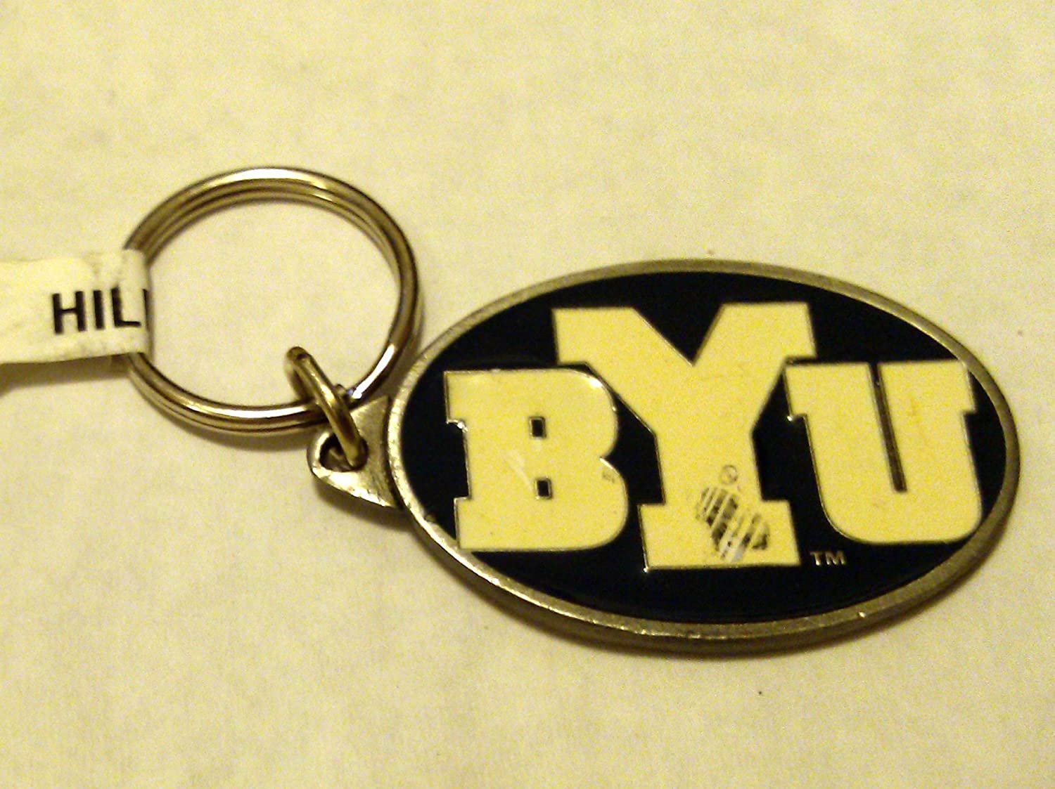 BYU Cougars Brigham Young PREMIUM Pewter Medallion Keychain Key Chain University of