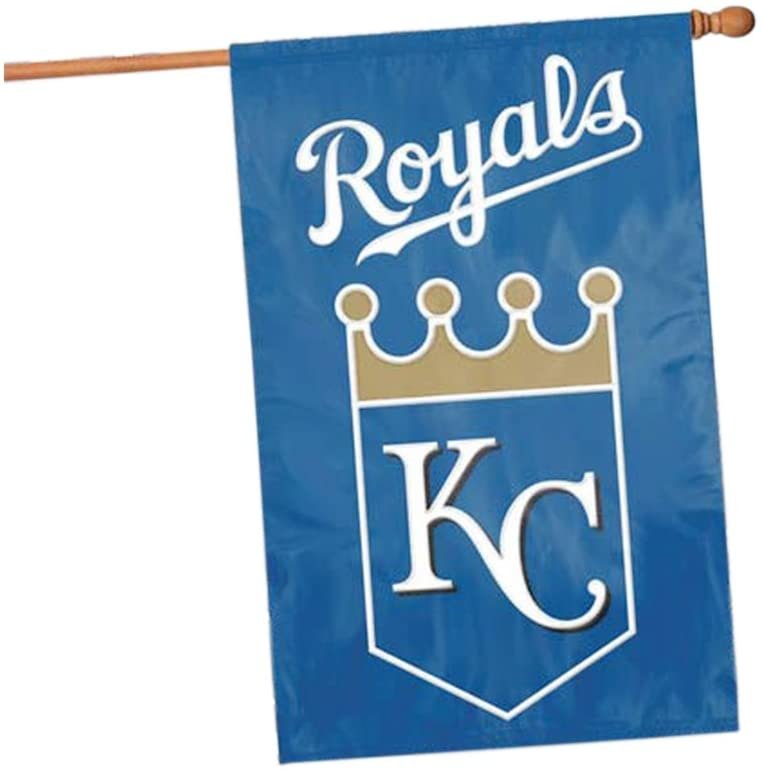 Kansas City Royals Premium Double Sided Banner Flag Applique Embroidered 28x44 Inches