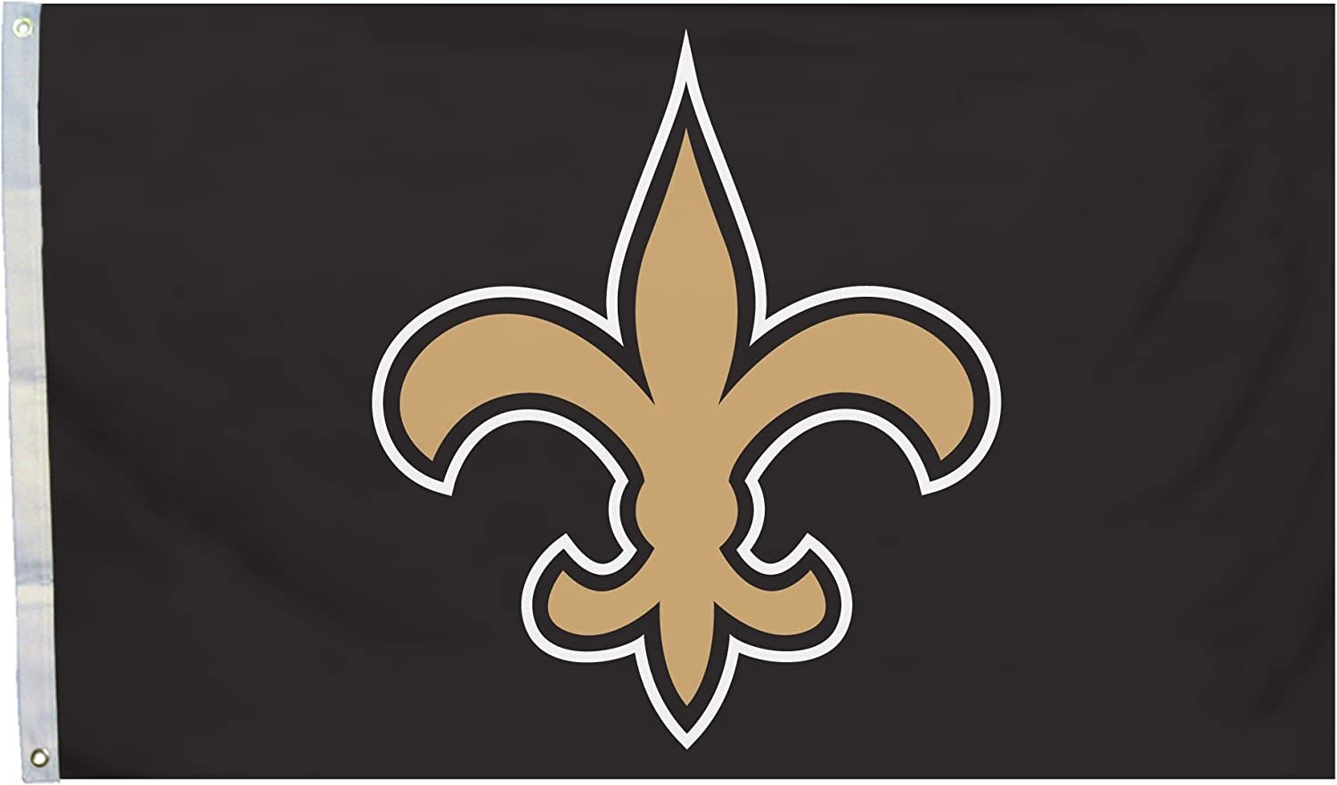 New Orleans Saints Flag Banner 3x5 Feet Metal Grommets Logo Design