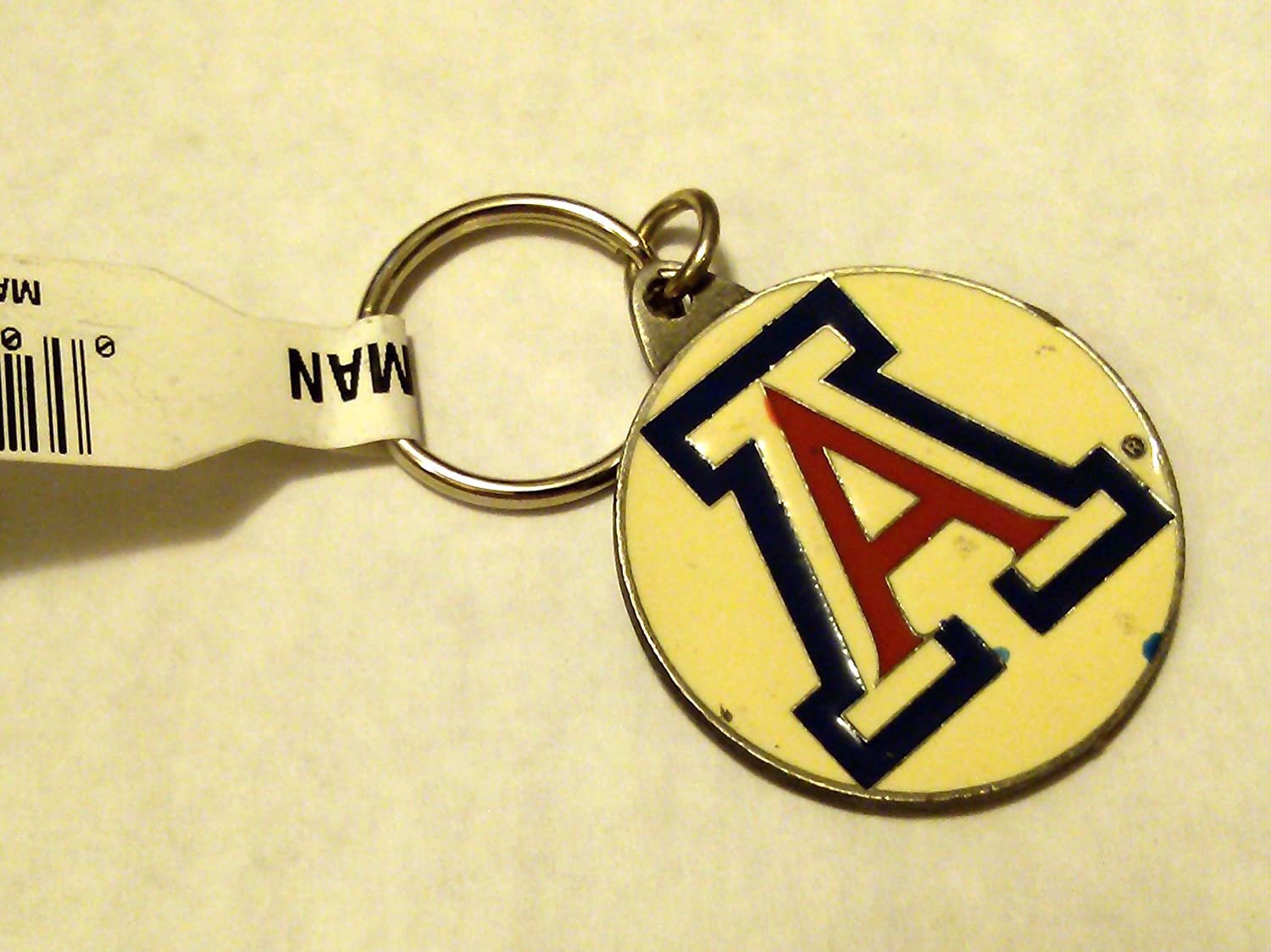 Arizona Wildcats Pewter Medallion Keychain Key Chain University of
