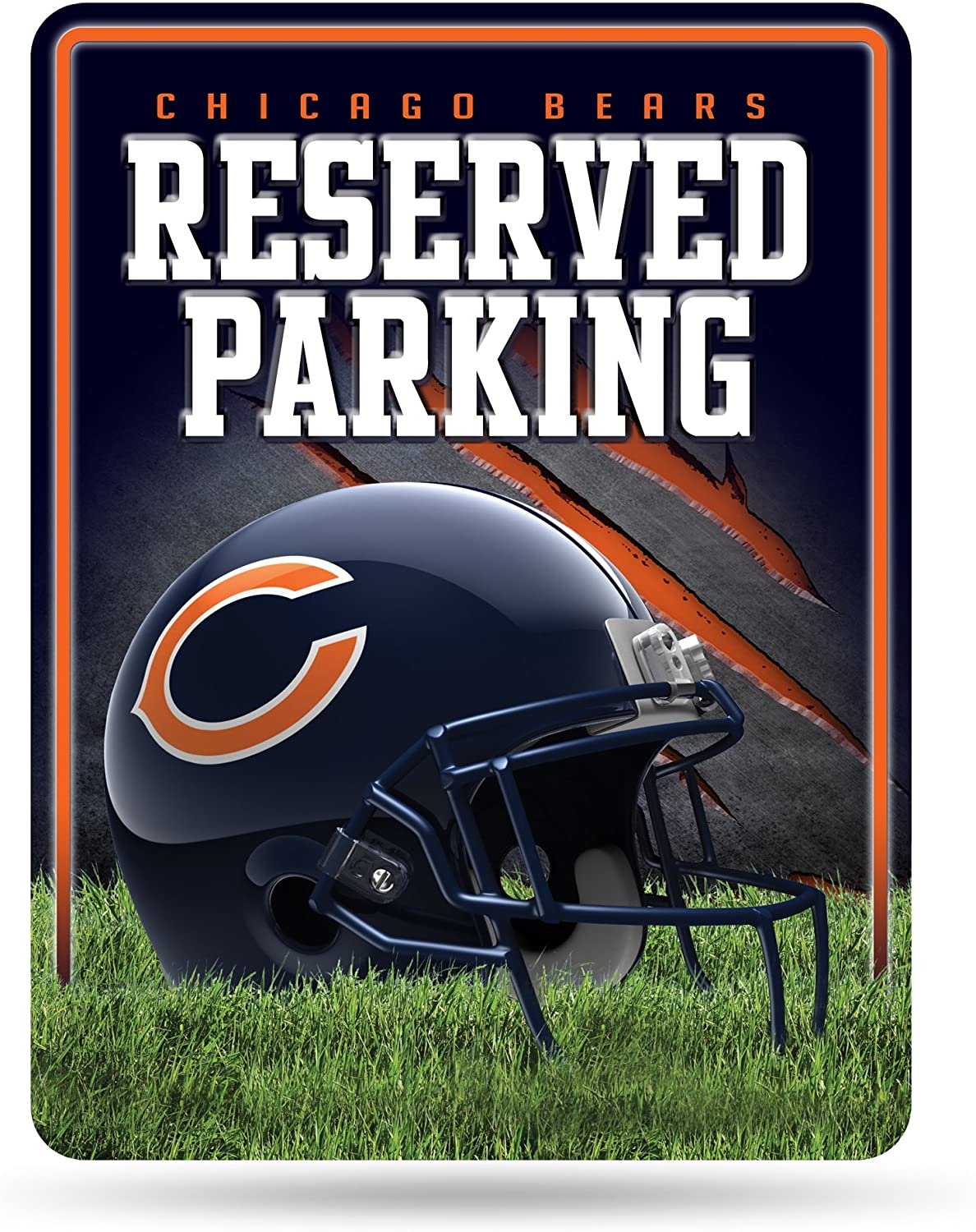 Chicago Bears Metal Parking Sign