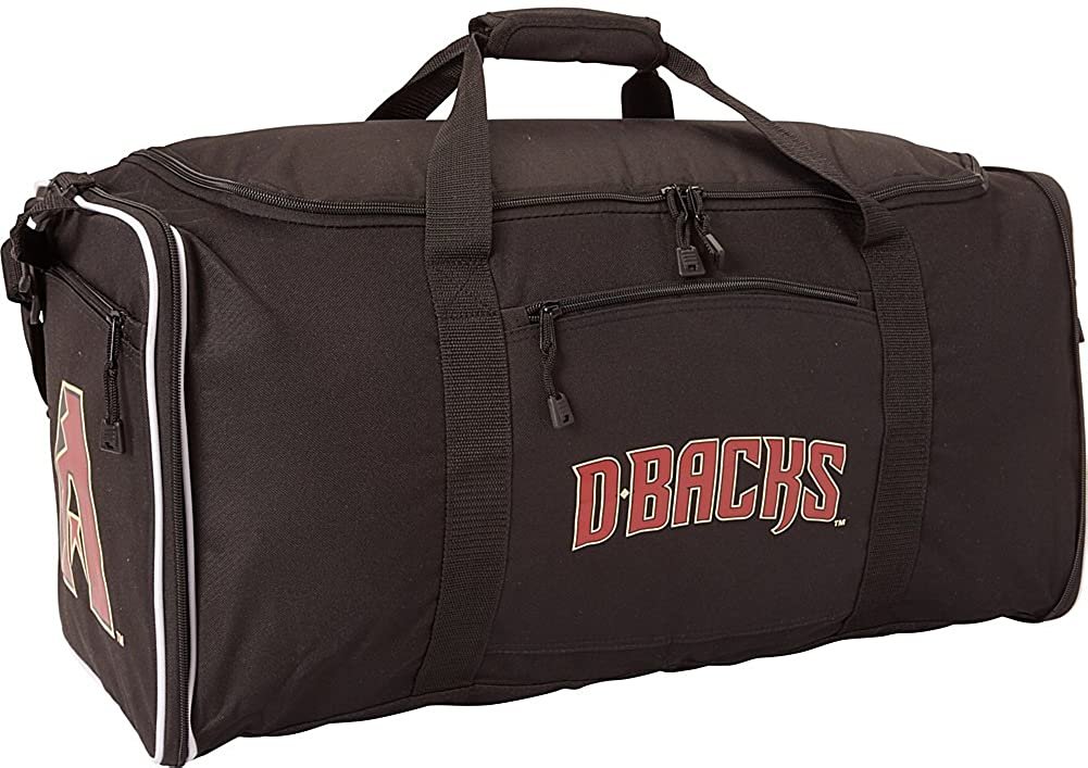 Arizona Diamondbacks Premium Duffel Bag Steal Design 28x12x11 Inch, Fold Up Zipper Design