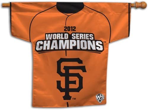 San Francisco Giants 2012 World Series Champions Premium 2-Sided Banner Flag, Jersey Design, 30x34 Inch