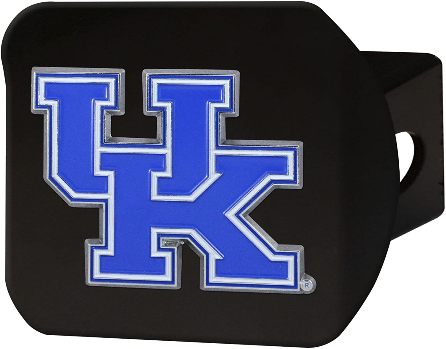 Kentucky Wildcats Solid Metal Black Hitch Cover with Color Metal Emblem 2 Inch Square Type III University of