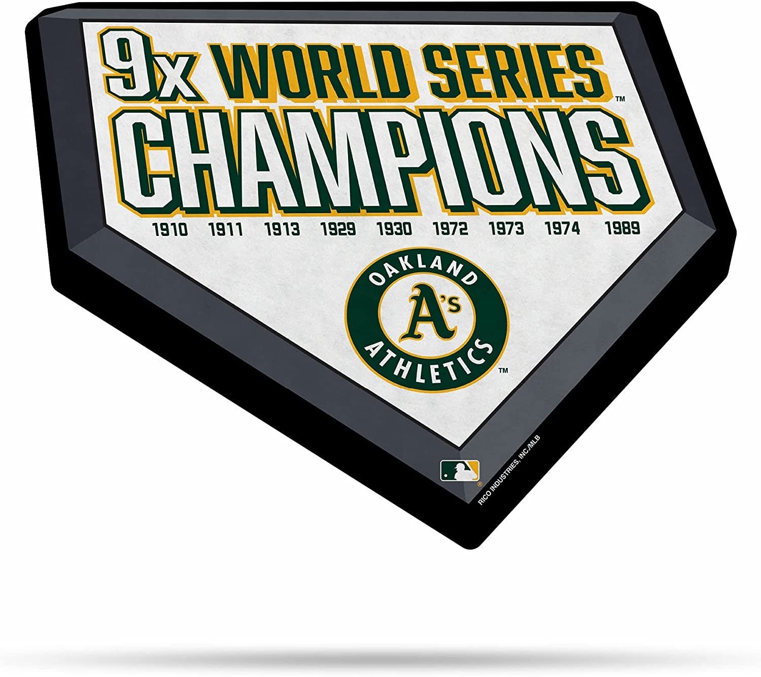 Oakland Athletics A's Soft Felt Pennant, 9-Time World Series Champions, 18 Inch, Easy To Hang