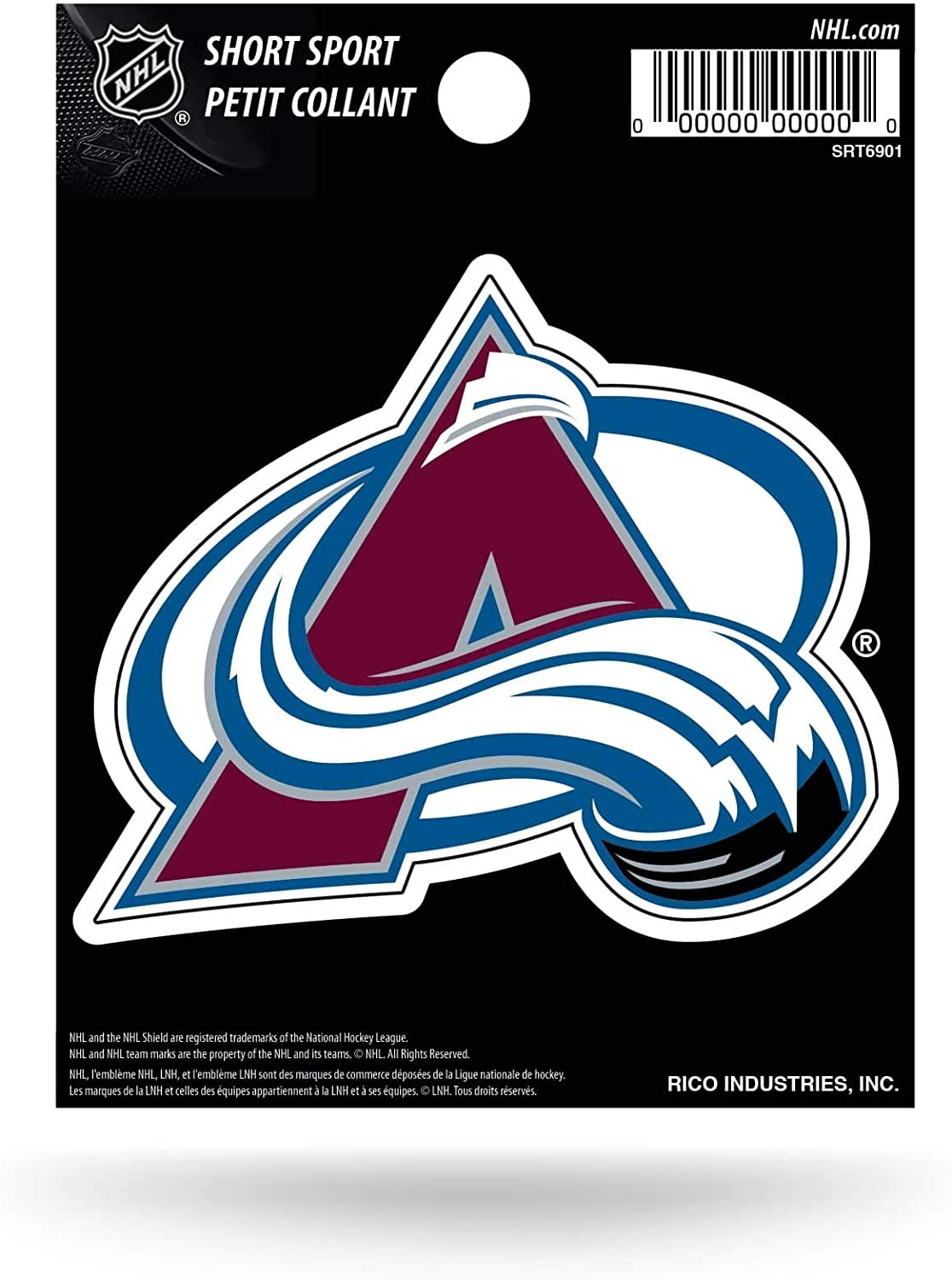 Colorado Avalanche 3 Inch Decal Sticker, Flat Vinyl, Die Cut, Full Adhesive Backing