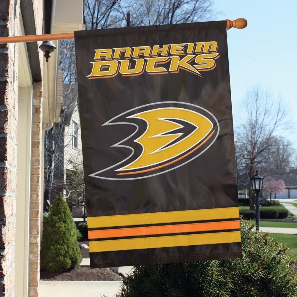 Anaheim Ducks Premium 2-Sided Banner Flag Embroidered 28x44 Outdoor