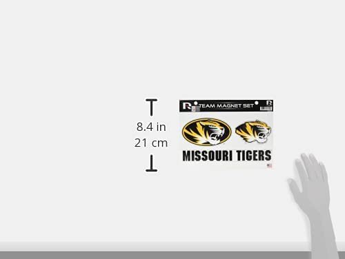 Missouri Tigers University of Multi Magnet Sheet Shape Cut 8x11 Inch
