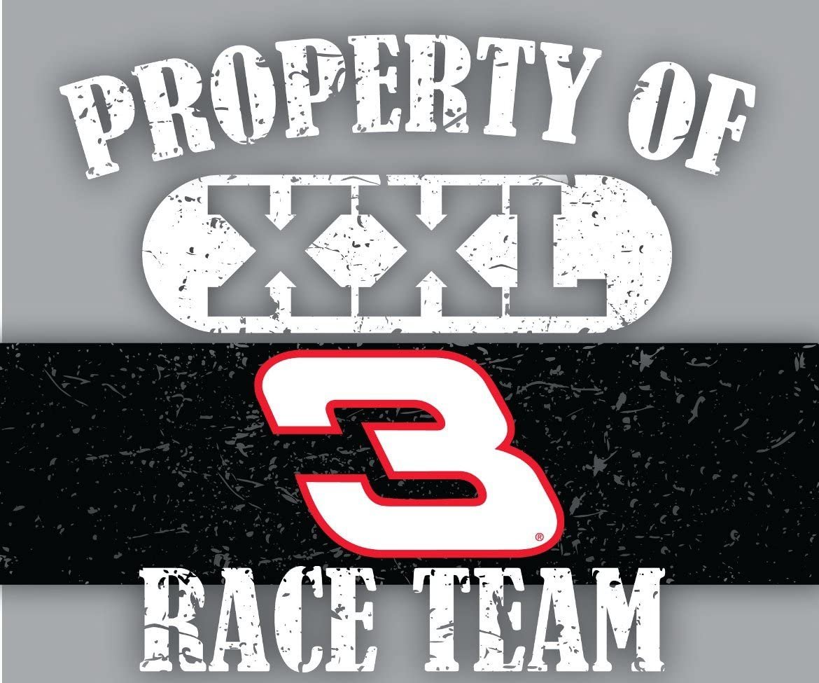 Dale Earnhardt Sr #3 "Property of XXL" DECAL 5"x6" Vinyl Auto Home Nascar Racing