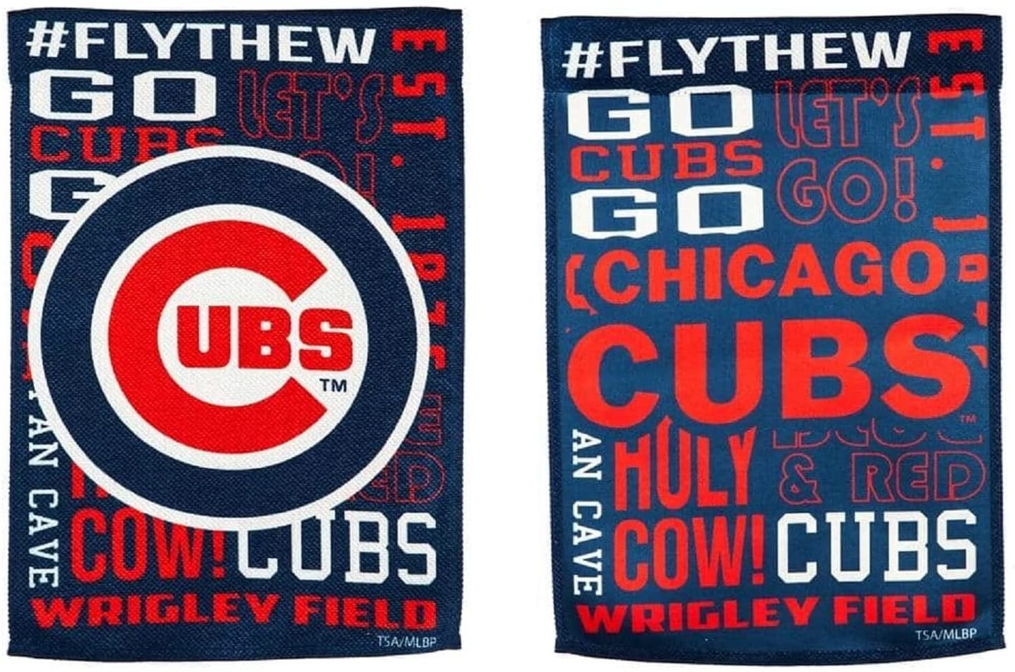 Chicago Cubs Garden Flag Banner Fan Rules Design 13x18 Double Sided Baseball