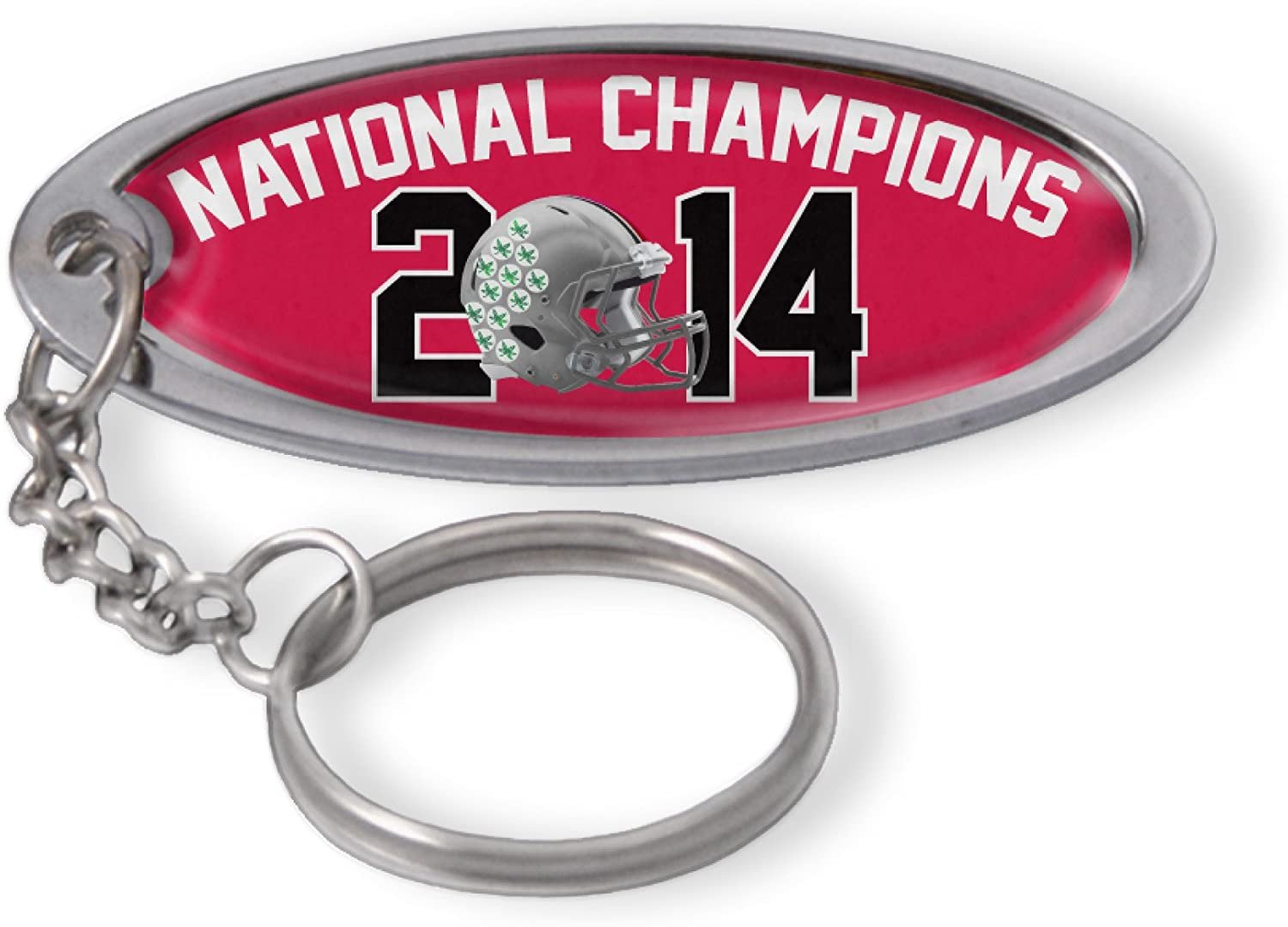 Ohio State Buckeyes 2014 Championship Oval Domed Keychain Key Chain University