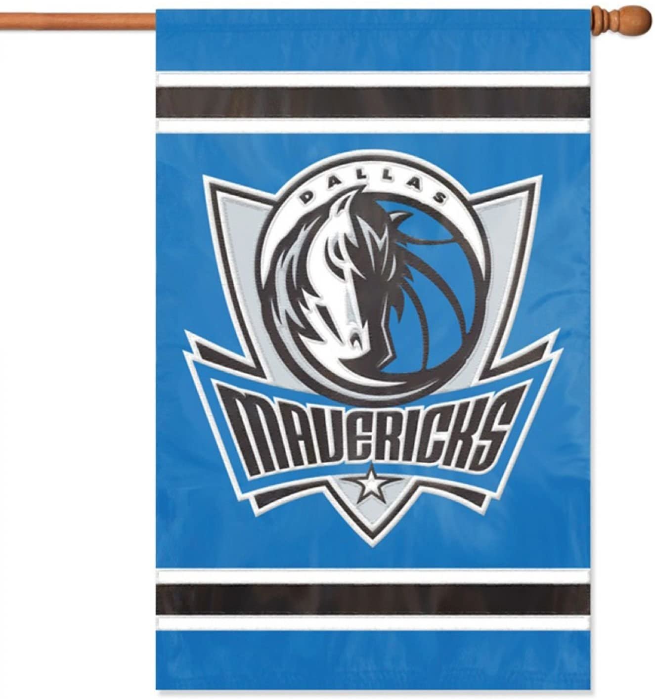 Dallas Mavericks Premium Double Sided House Banner Flag, 28x44 Inch, Applique Emroidered, Logo Design