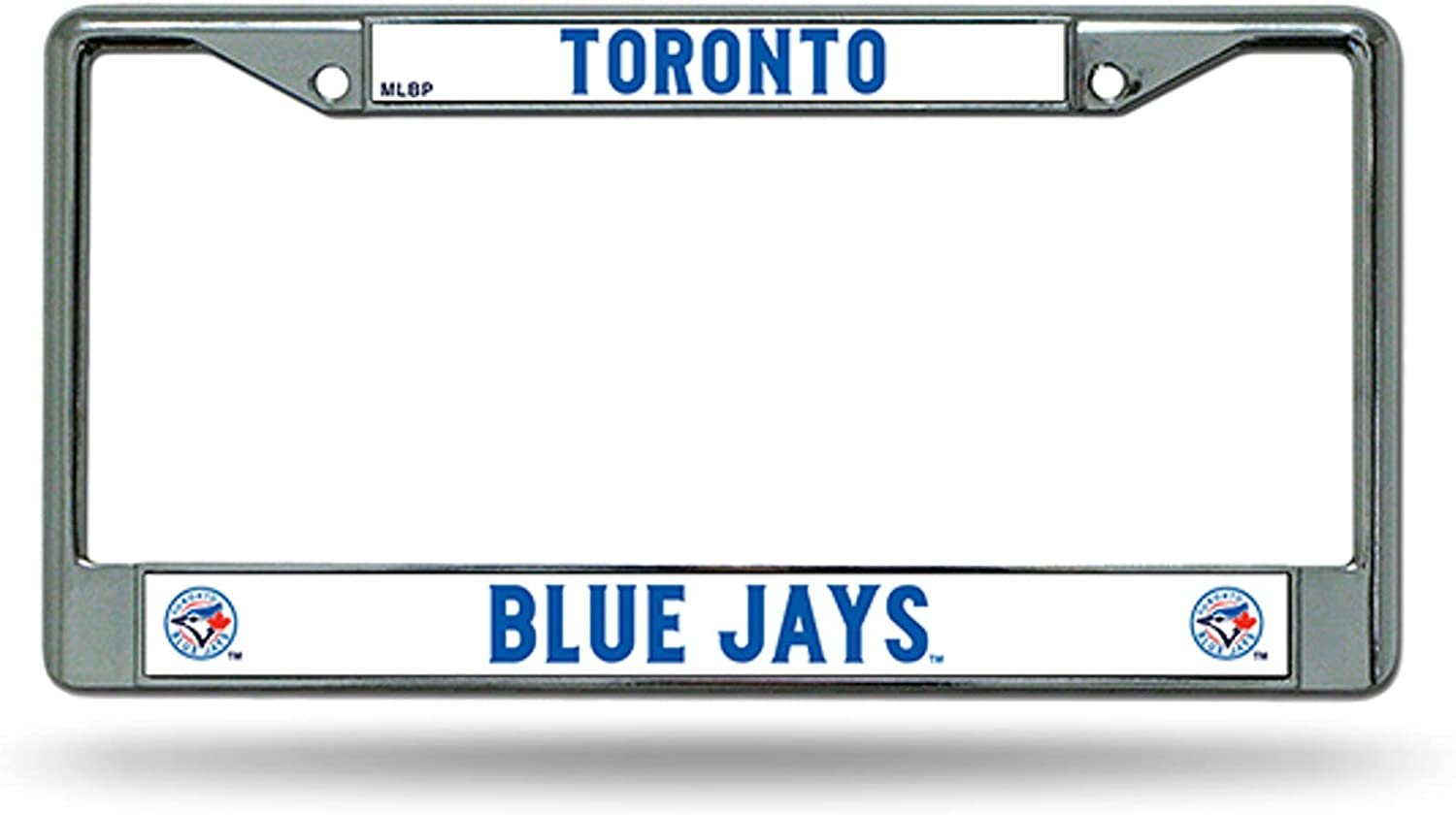 Toronto Blue Jays Premium Metal License Plate Frame Chrome Tag Cover, 12x6 Inch