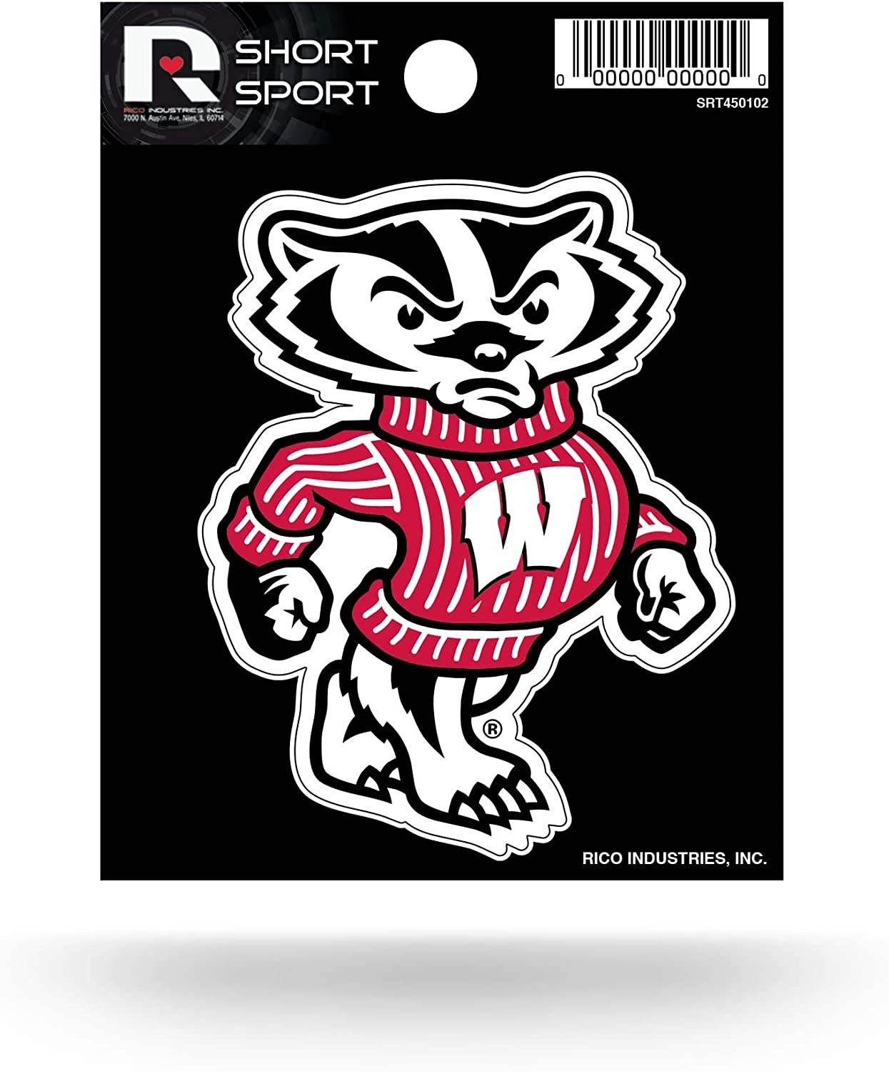 University of Wisconsin Badgers 3 Inch Decal Sticker Die Cut Flat Vinyl Full Adhesive Backing