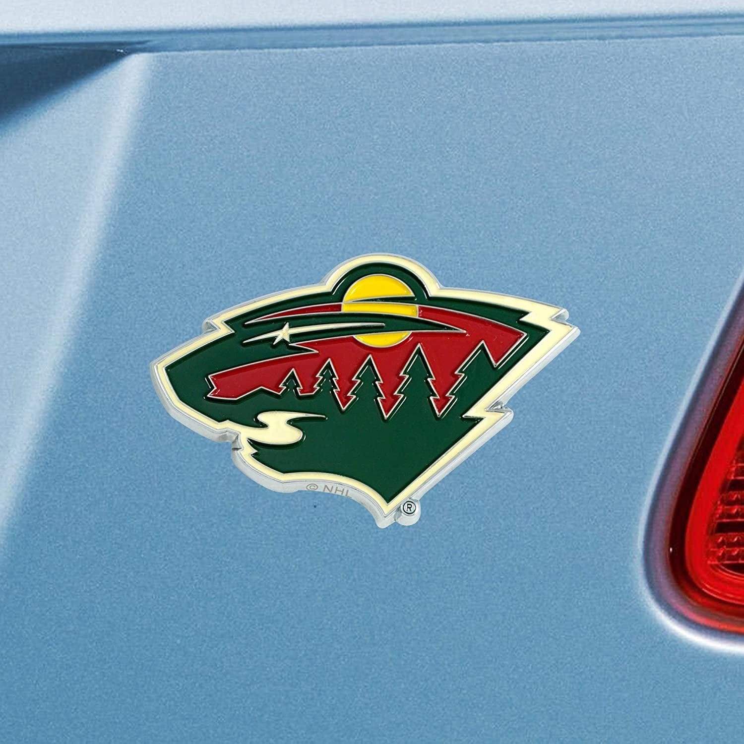 Minnesota Wild Solid Metal Auto Emblem Raised Decal