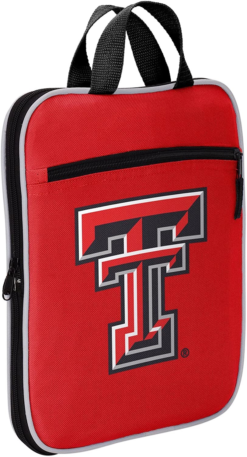 Texas Tech Red Raiders Duffel Bag Premium Team Color Heavy Duty Steal Design University of