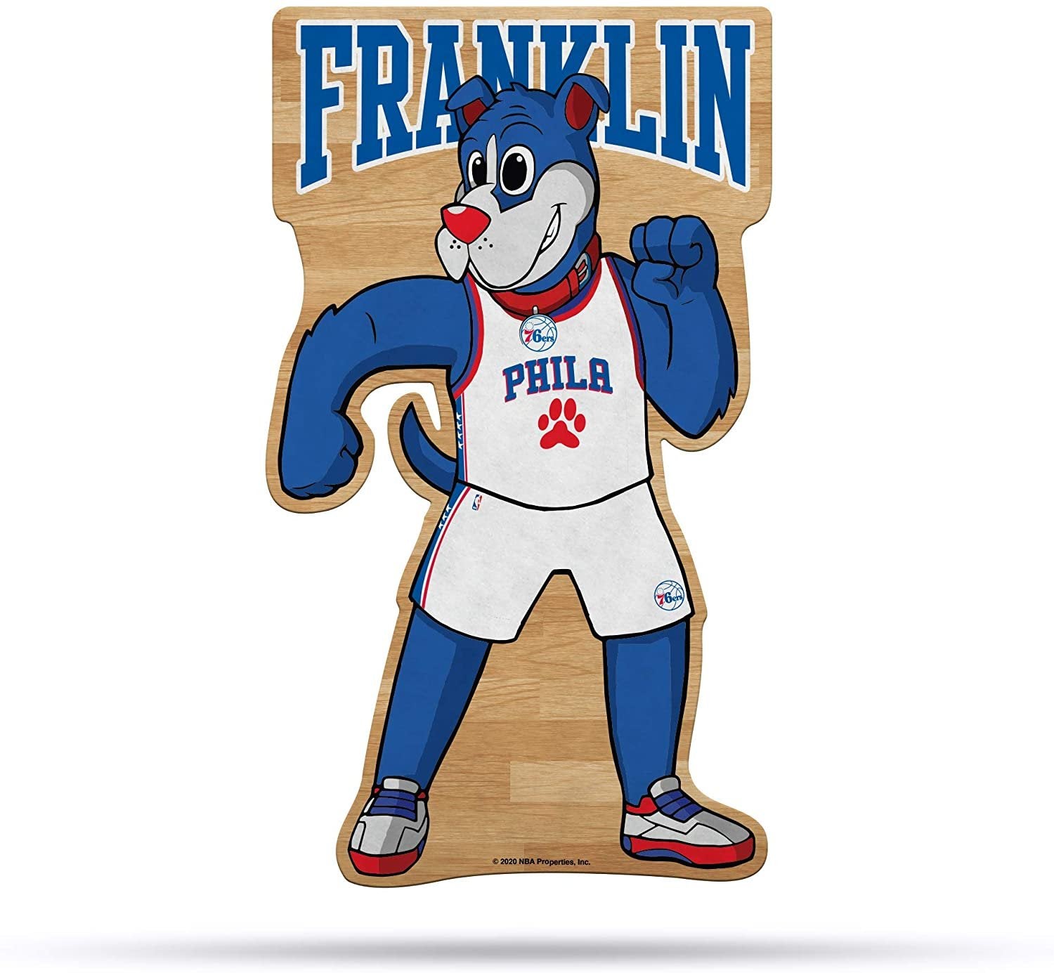 Philadelphia 76ers Premium Die Cut Franklin the Mascot Pennant Approx. 17.5 x 10 inches