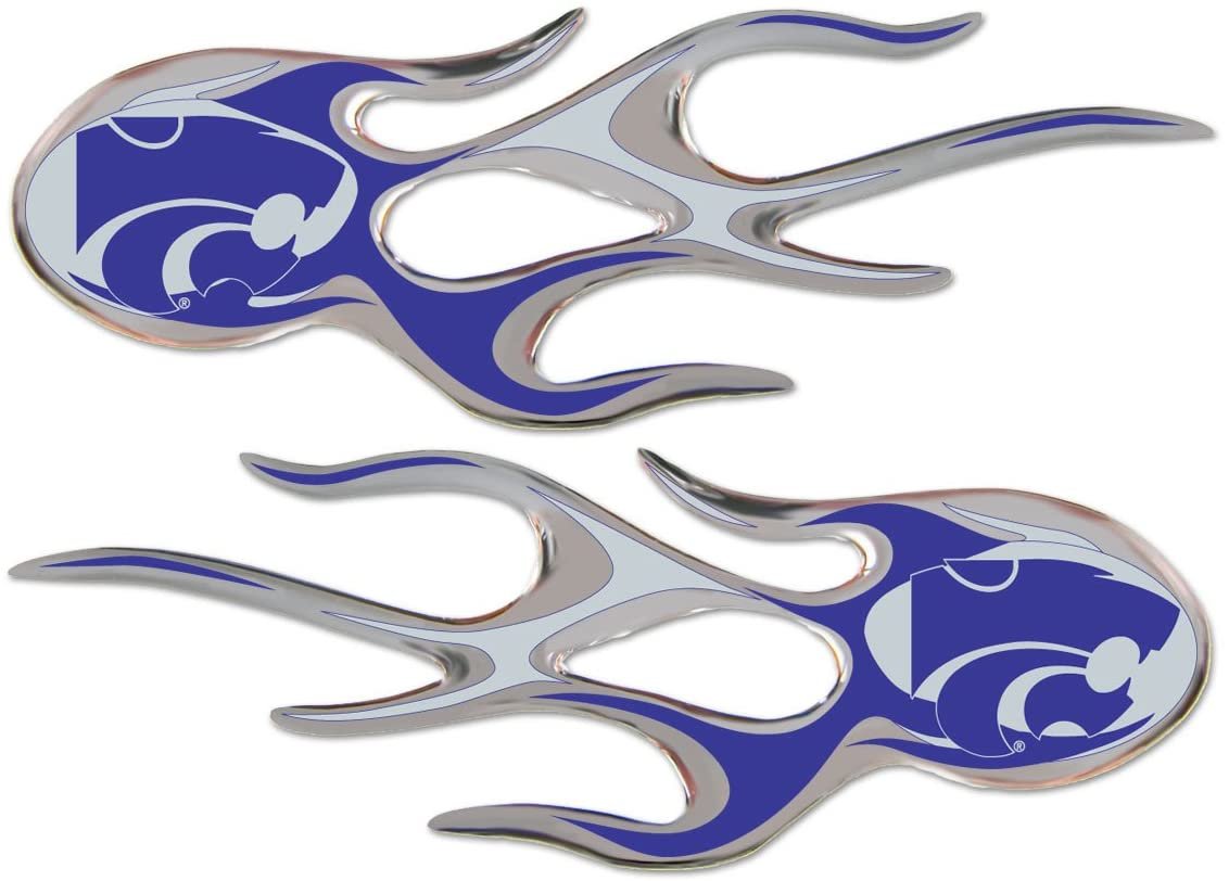 NCAA Kansas State Wildcats Micro Flame Graphics Decal, Pack of 2