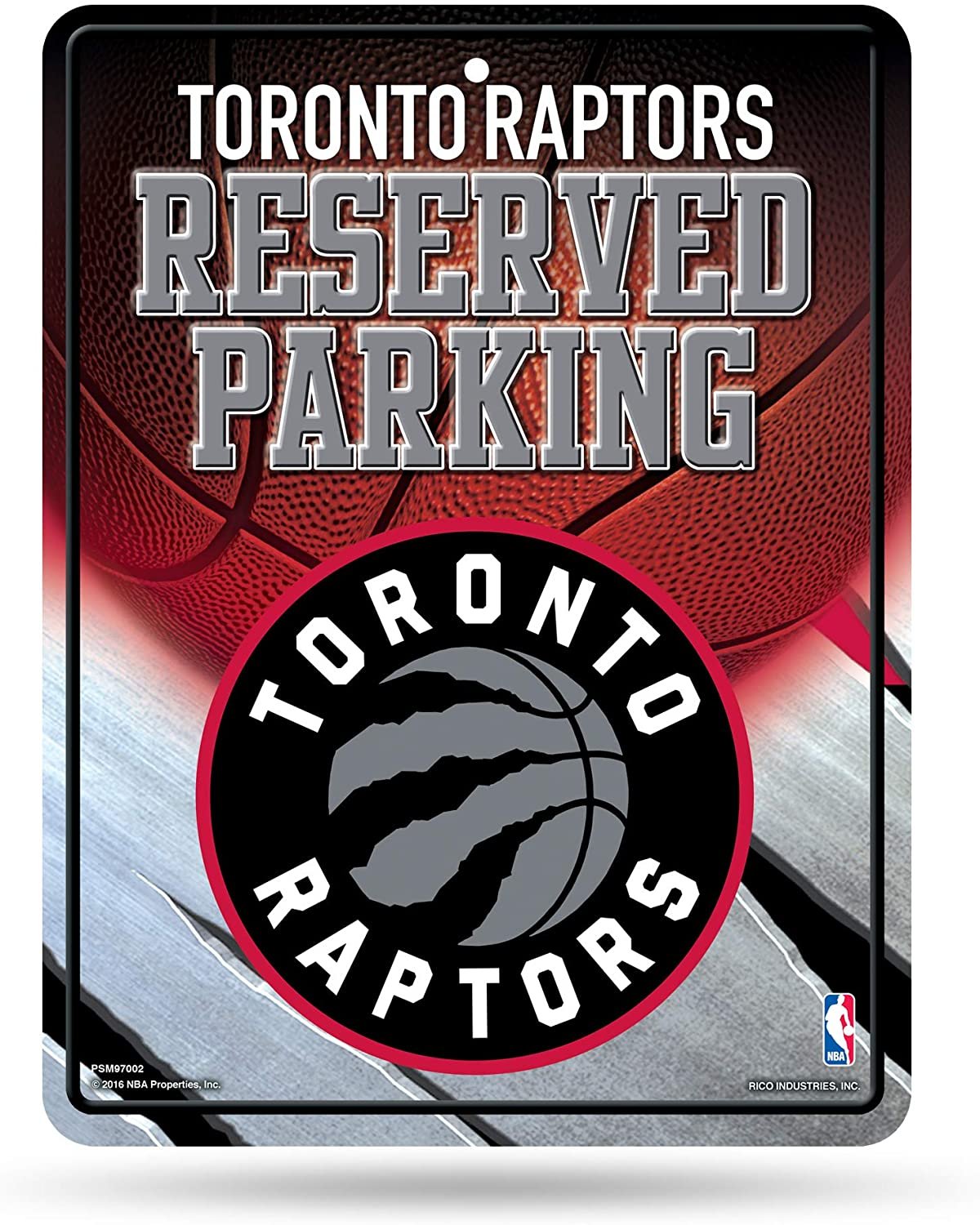 Toronto Raptors 8.5-Inch by 11-Inch Metal Parking Sign Décor