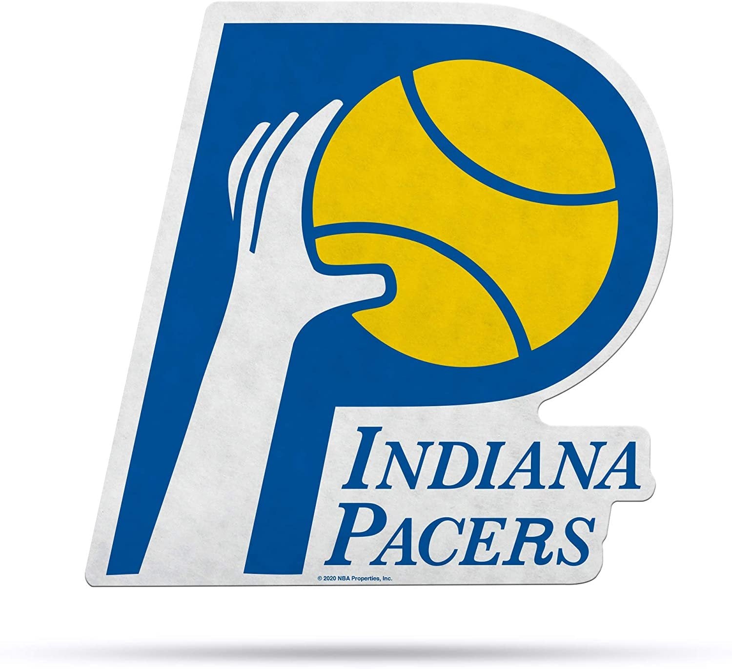 Indiana Pacers Soft Felt Pennant, Retro Design, Shape Cut, 18 Inch, Easy To Hang