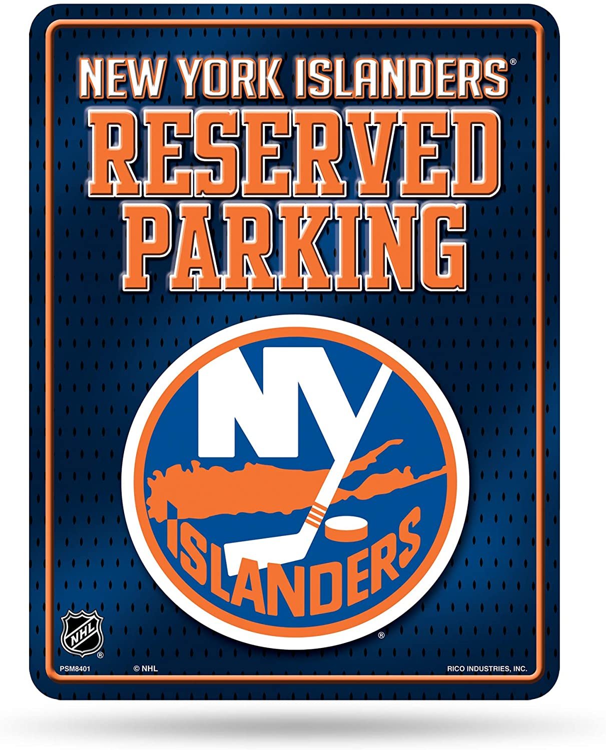 New York Islanders 8-Inch by 11-Inch Metal Parking Sign Décor