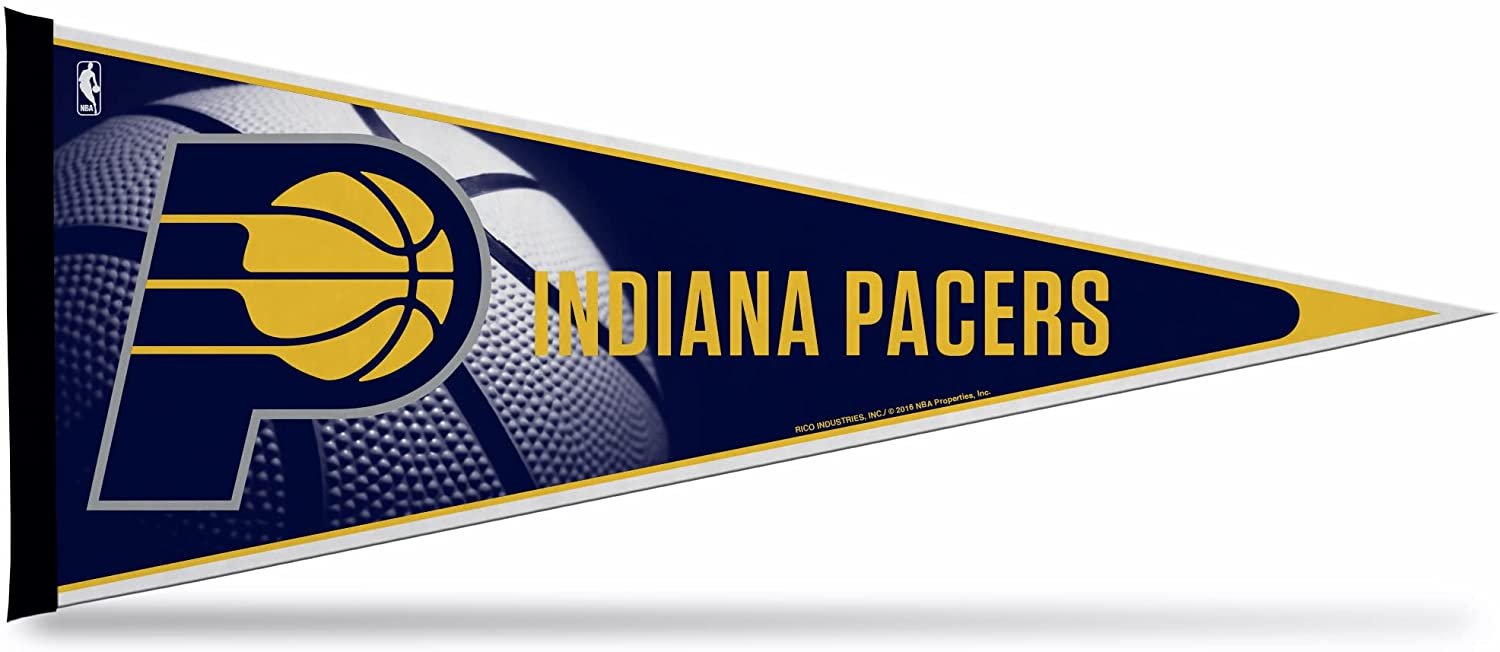 Indiana Pacers Felt Pennant 12x30 Basketball