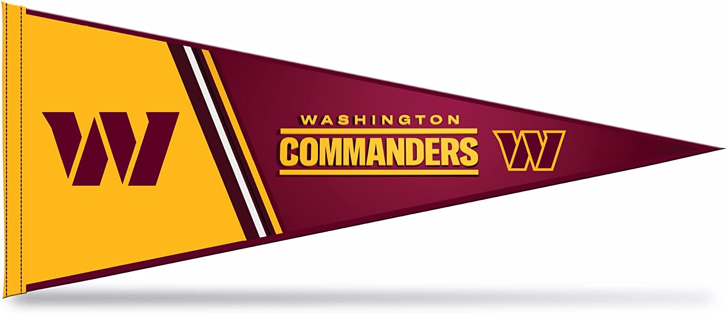 Washington Commanders Soft Felt Pennant 12x30 Inch Primary Logo