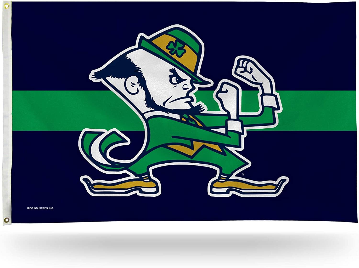 University of Notre Dame Fighting Irish 3x5 Feet Flag Banner Leprechaun Metal Grommets Outdoor Indoor