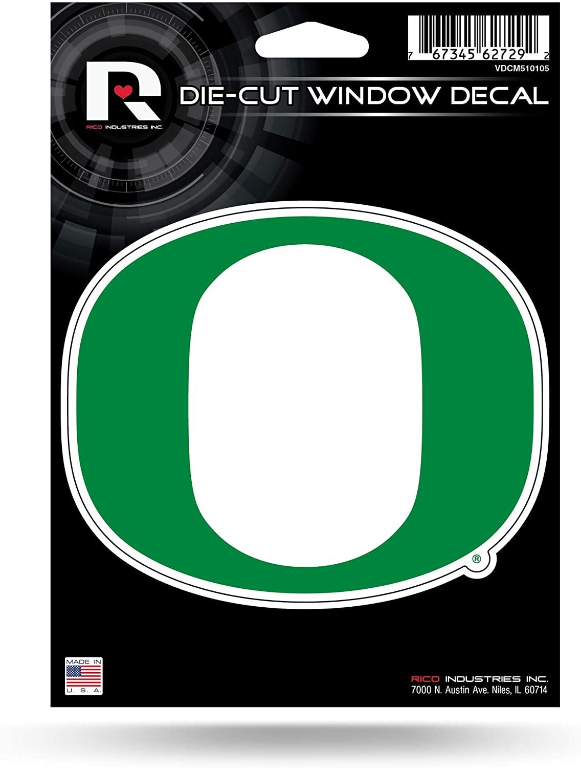 University of Oregon Ducks 5 Inch Sticker Decal Flat Vinyl Full Adhesive Backing
