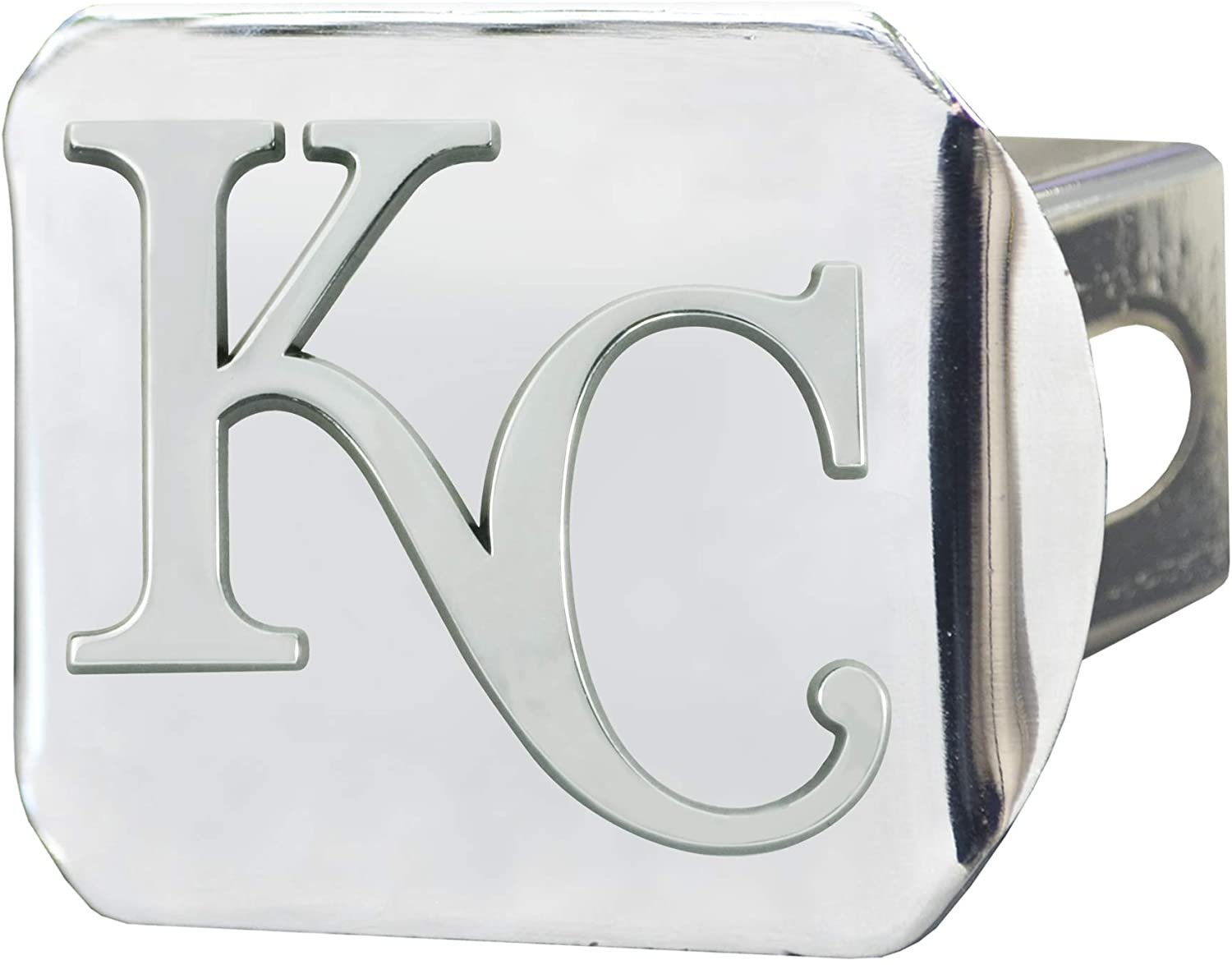 Kansas City Royals Hitch Cover Solid Metal with Raised Chrome Metal Emblem 2" Square Type III