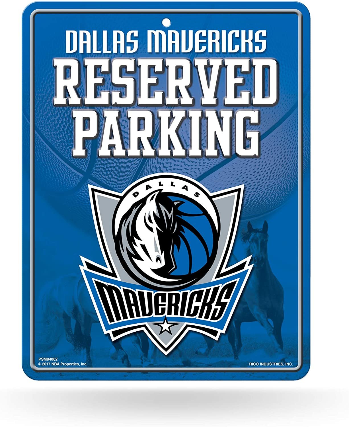 Dallas Mavericks 8.5-Inch by 11-Inch Metal Parking Sign Décor
