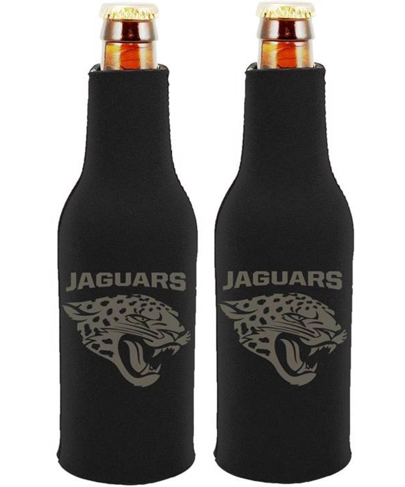 Jacksonville Jaguars 2-Pack Tonal Design Zip Bottle Beverage Insulator Football