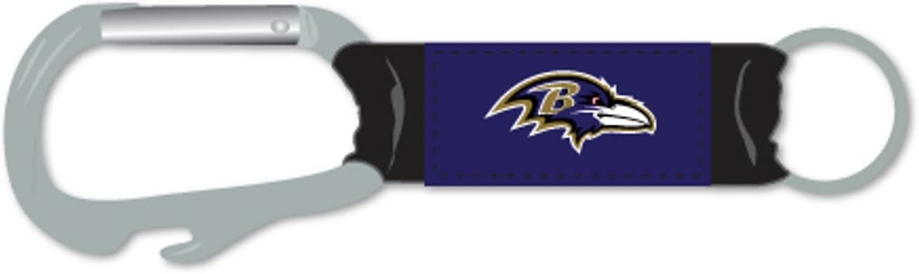 Baltimore Ravens Premium Carabiner Keychain Bottle Opener Combo Football