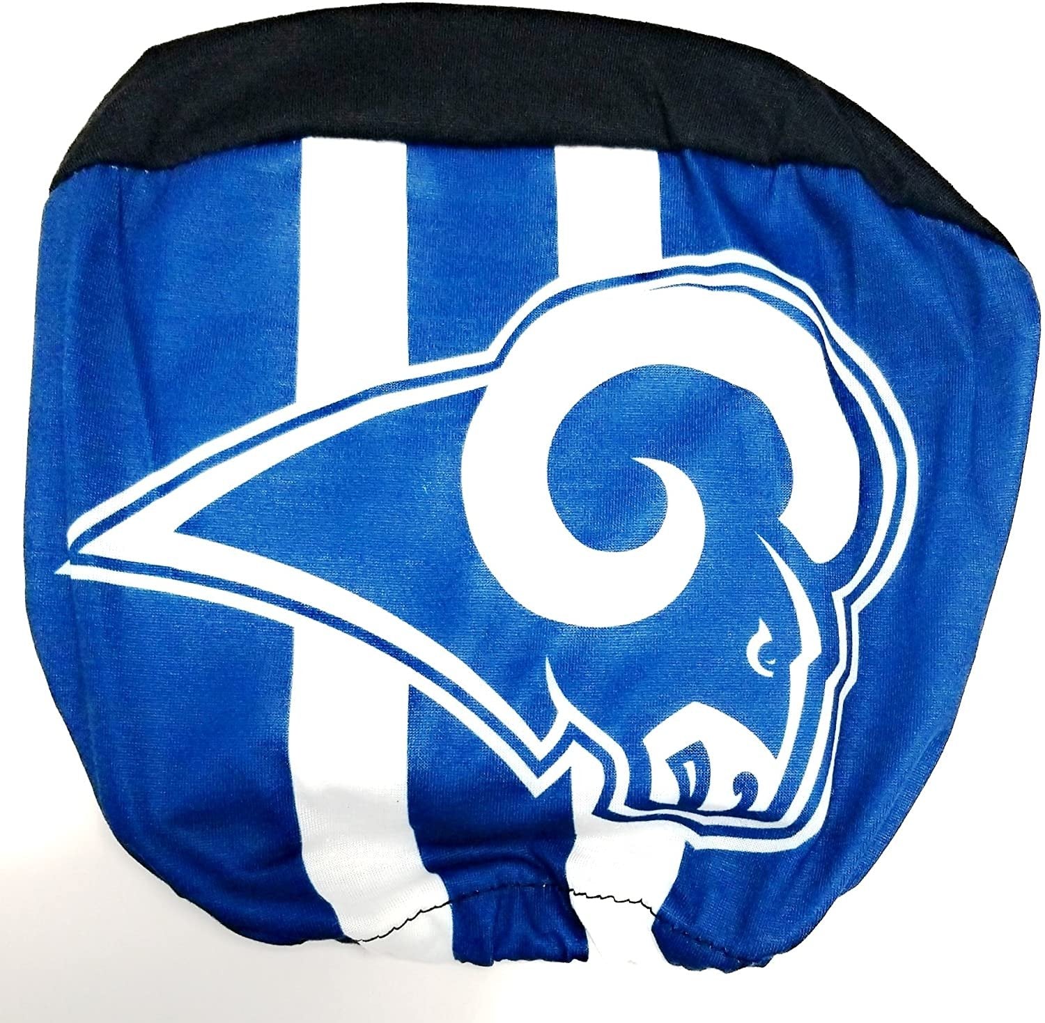 Los Angeles Rams Pair of Premium Auto Head Rest Covers, Full Color Printed, Elastic, 14x10 Inch