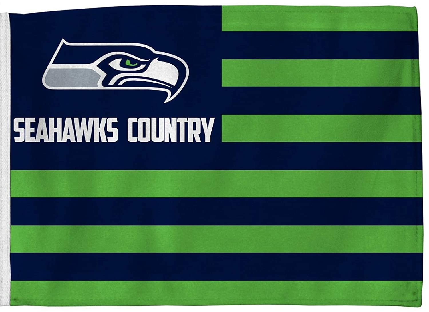 Seattle Seahawks Premium 3x5 Feet Flag Banner, Country Design, Metal Grommets, Outdoor Use, Single Sided