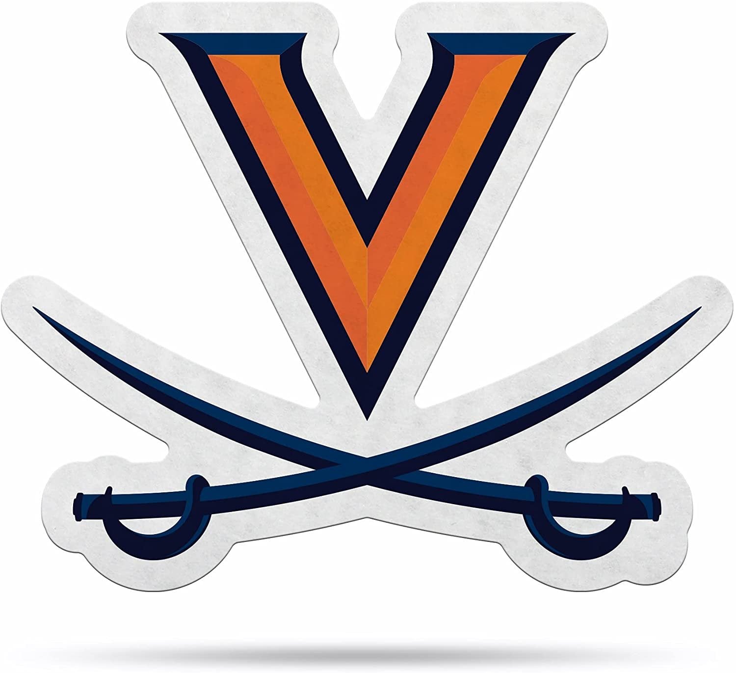 University of Virginia Cavaliers Soft Felt Pennant, Primary Design, Shape Cut, 18 Inch, Easy To Hang