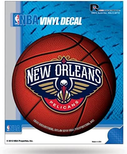 New Orleans Pelicans 4 Inch Round Decal Sticker Flat Vinyl