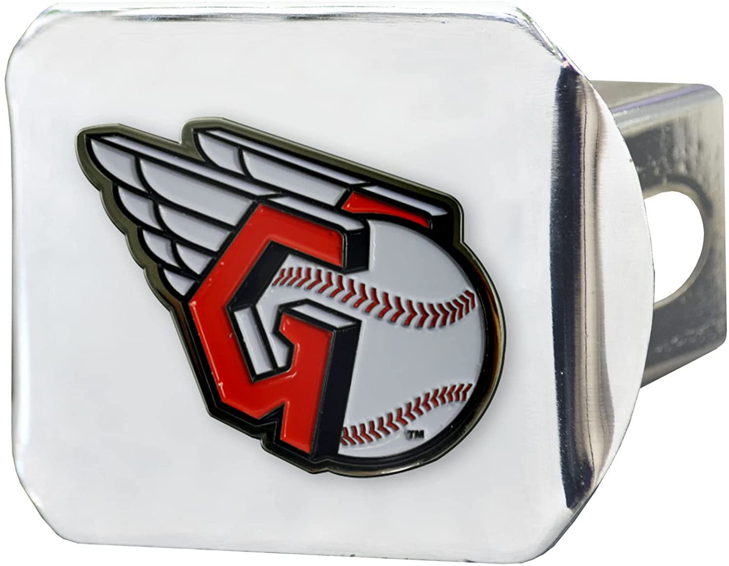 Cleveland Guardians Hitch Cover Solid Metal with Raised Color Metal Emblem 2" Square Type III
