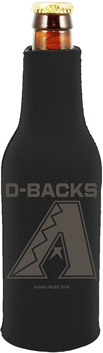 Arizona Diamondbacks 2-Pack Zipper Bottle Tonal Black Beverage Insulator Neoprene Holder Cooler Coolie Baseball