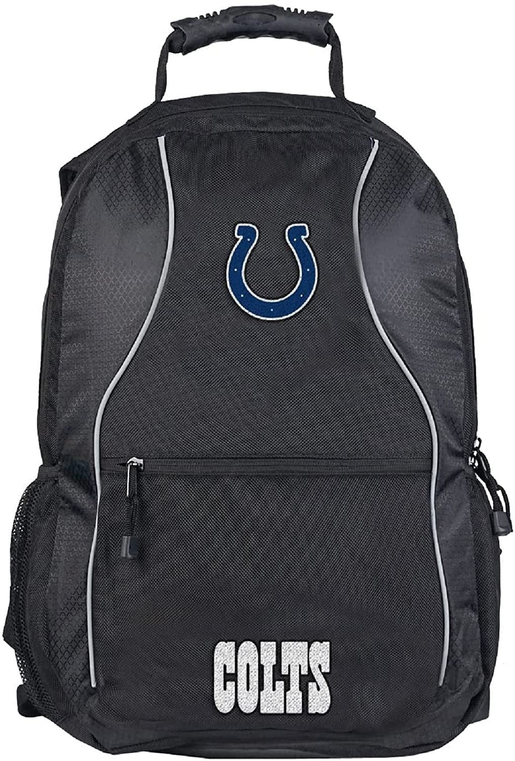 Indianapolis Colts Backpack Premium Heavy Duty Team Color Phenom Design, Adult 19x13x8 Inch