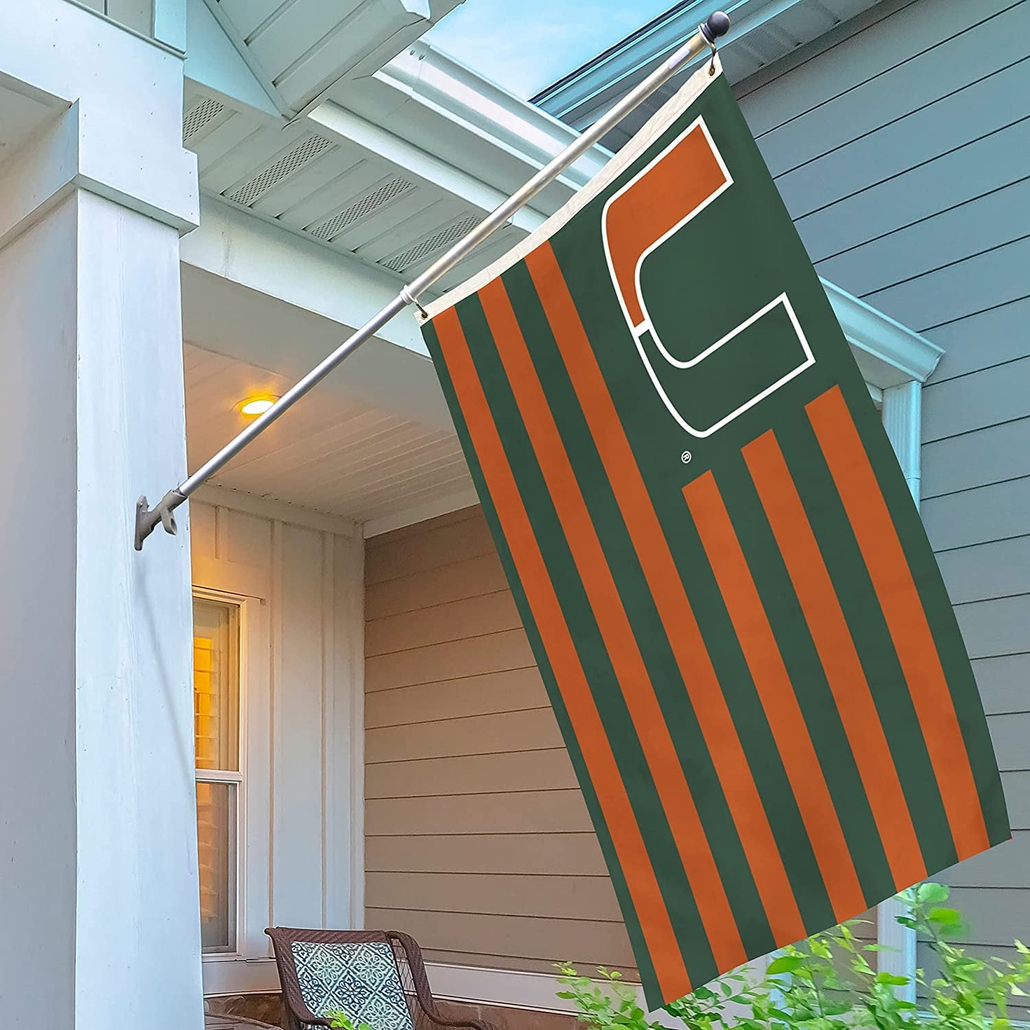 University of Miami Hurricanes Flag Banner 3x5 Feet Metal Grommets Flag Design