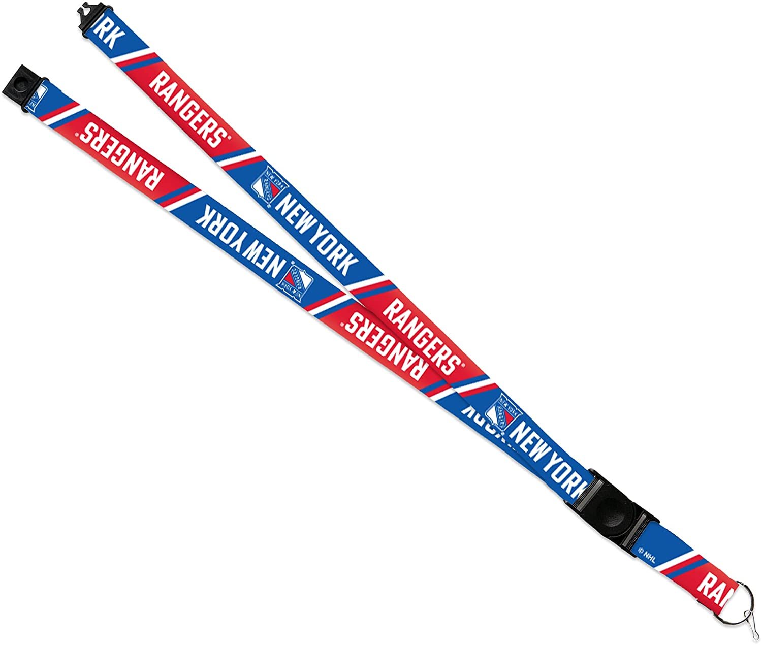 New York Rangers Lanyard Keychain Safety Breakaway Double Sided