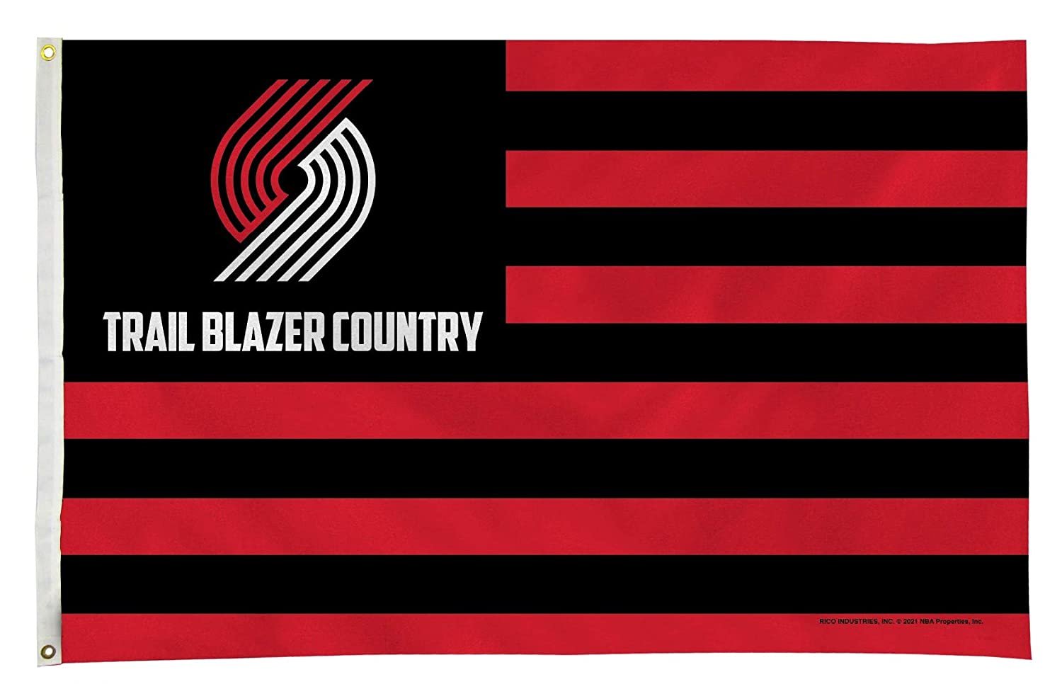 Portland Trail Blazers Premium 3x5 Feet Flag Banner, Country Design, Metal Grommets, Outdoor Use, Single Sided