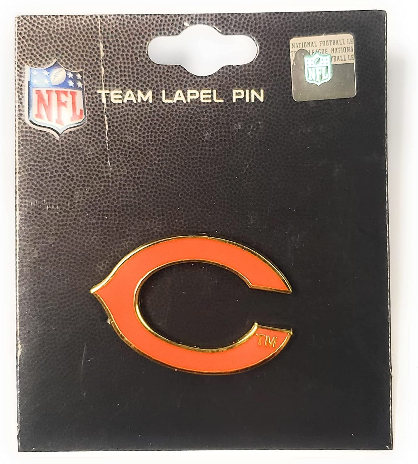 Chicago Bears C Logo Premium Metal Pin, Lapel Hat Tie, Push Pin Backing