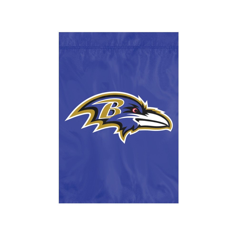 Baltimore Ravens Premium Garden Flag Banner Applique Embroidered 12.5x18 Inch