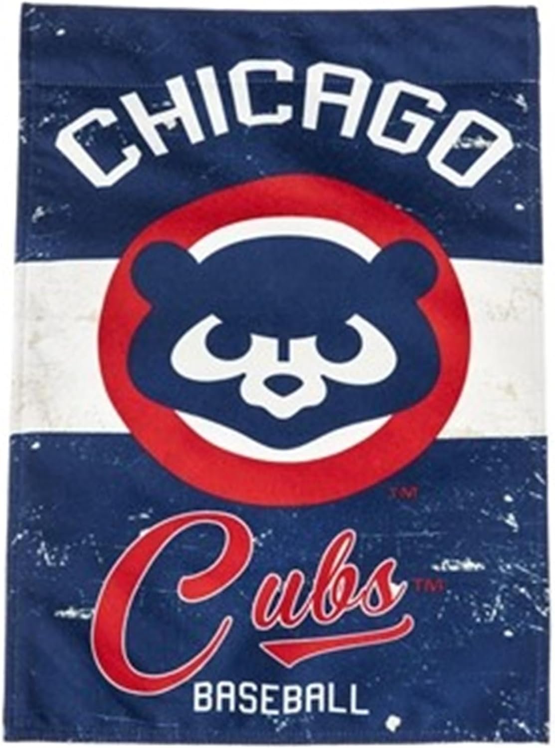 Chicago Cubs Premium Double Sided Garden Flag Banner, Vintage Style, 13x18 Inch, Display Pole Sold Separately