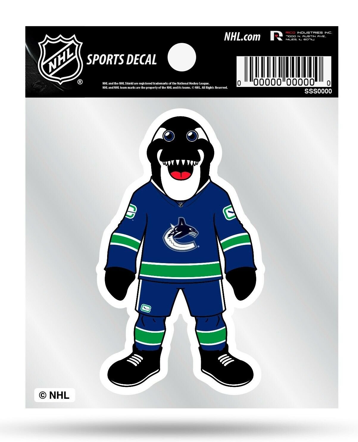 Vancouver Canucks 4x4 Decal Sticker Mascot Logo Premium Vinyl Auto Home Hockey