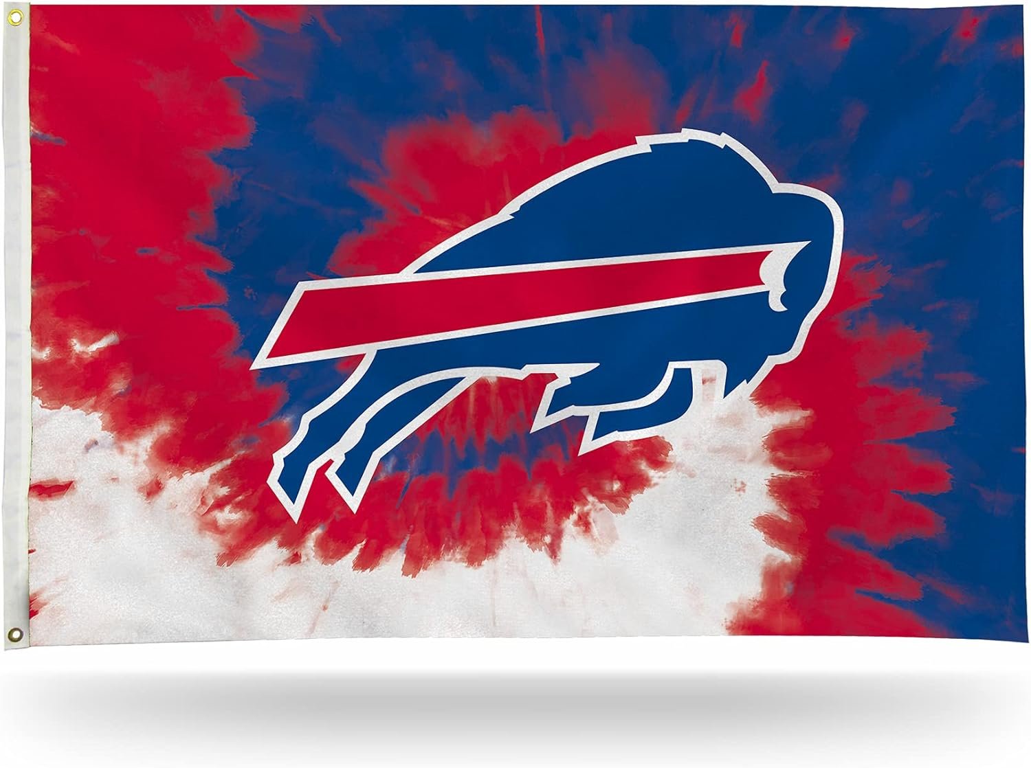 Buffalo Bills Premium 3x5 Foot Flag Banner, Tie Dye Design, Metal Grommets, Indoor Outdoor, Single Sided