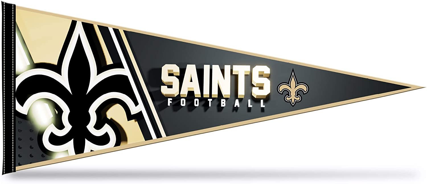 New Orleans Saints Pennant 12x30 Inch Soft Felt